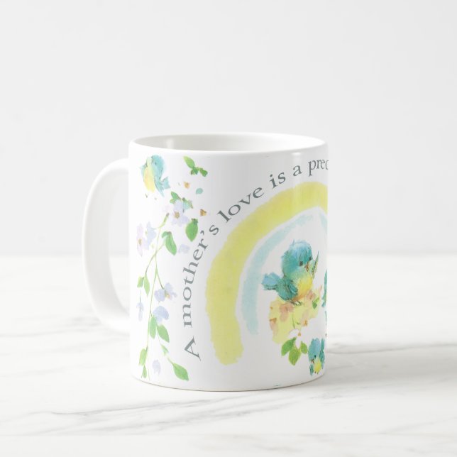 Mug L'amour d'une mère est un cadeau précieux (Devant gauche)
