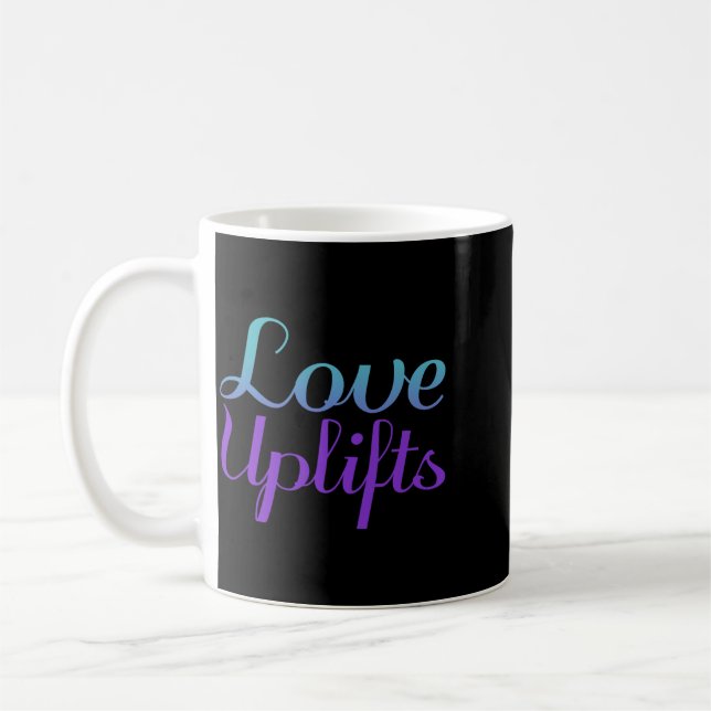 Mug L'amour élève Prévention du suicide Tri-Blend Prem (Gauche)