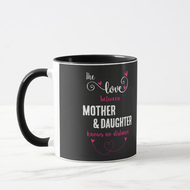 Mug L'amour entre la mère et la fille distance (Gauche)