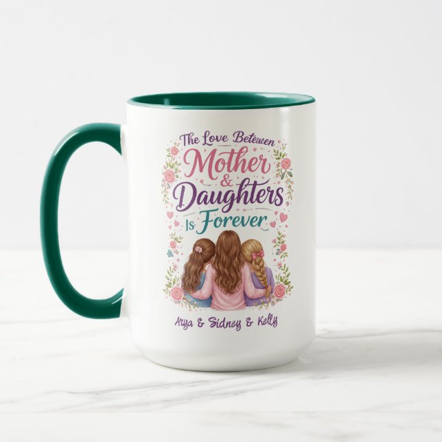 Mug L'amour entre mère et filles est éternel (Gauche)