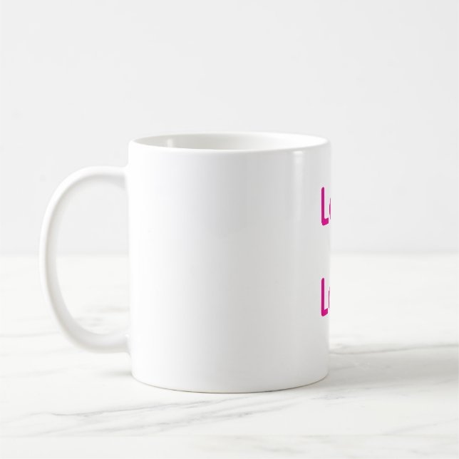 Mug L'amour est amour rose violet coloré fierté LGBTQ  (Gauche)