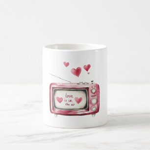 Mug L'amour est dans l'air Cœurs