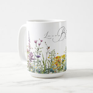 Mug L'amour est en fleurs Fête de mariage champêtre Fl
