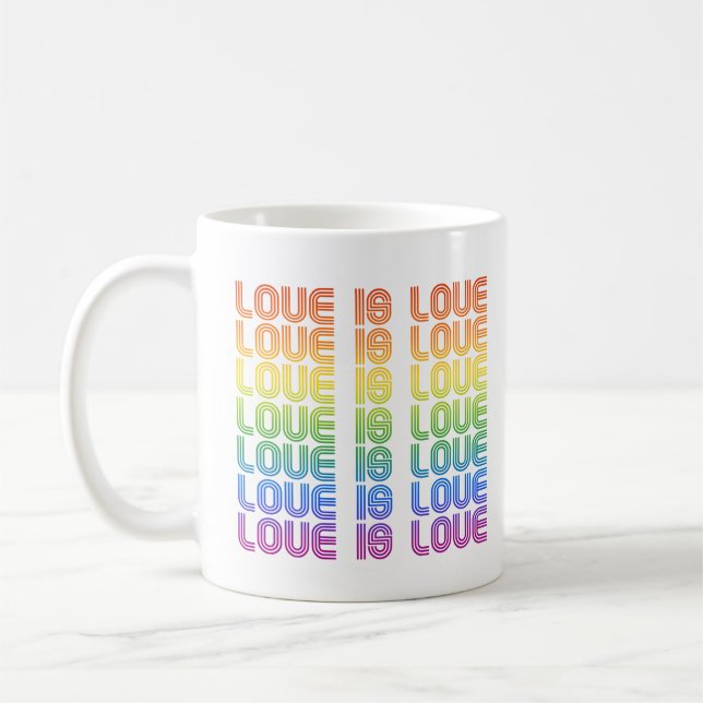 Mug L'amour est l'amour Rétro (Gauche)