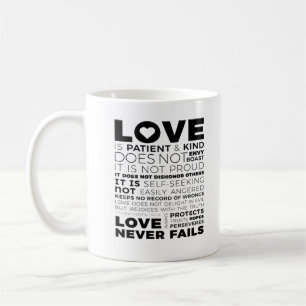 Mug L'amour est patient et gentil Appel classique 