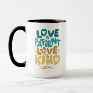 Mug L'amour est patient, l'amour est genre 1 Corinthie