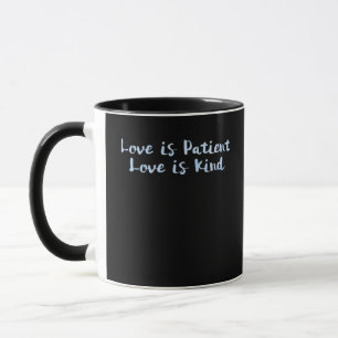 Mug L'amour est patient, l'amour est gentil, minimal b