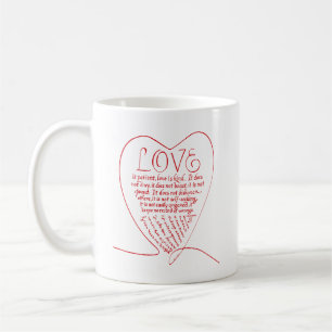Mug L'amour est Patient L'amour est un genre Bible Chr