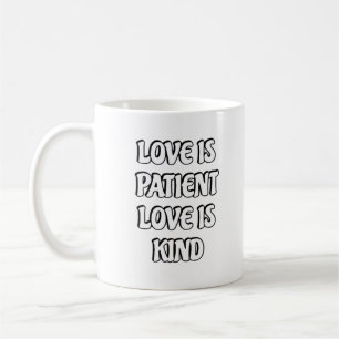 Mug L'amour est patient Simple Design 