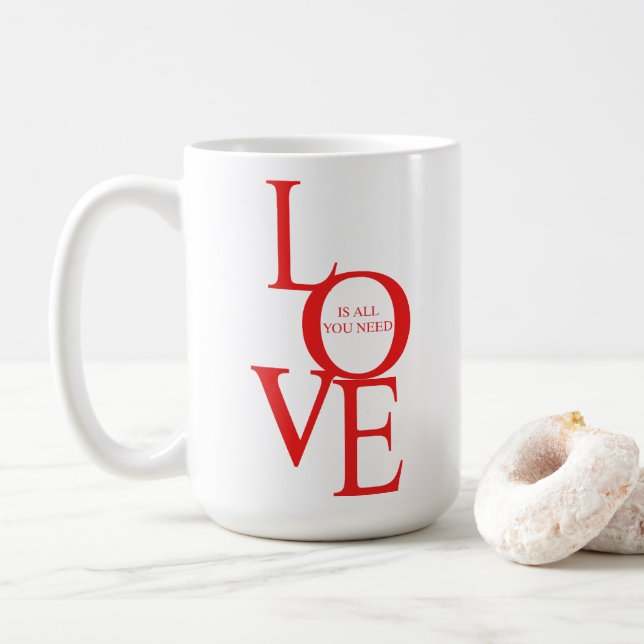 Mug L'amour est tout ce dont vous avez besoin (Avec donut)