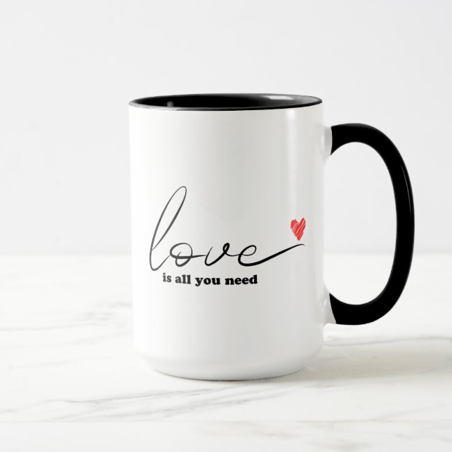 Mug L'Amour Est Tout Ce Dont Vous Avez Besoin, Don Val (Droite)