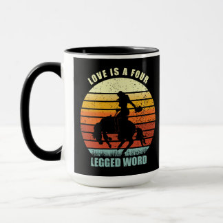 Mug L'amour est un mot à quatre pattes - Amoureux de c