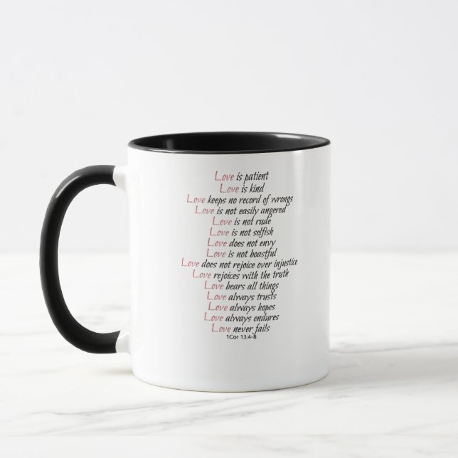 Mug L'amour est un style élégant et patient (Gauche)