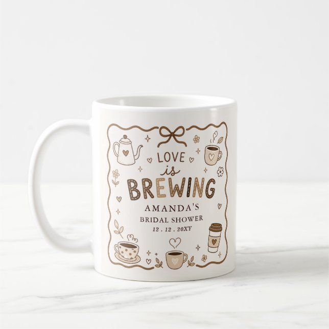 Mug L'Amour Fantaisiste se Prépare un Café Enterrement (Gauche)
