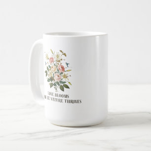 Mug L'amour fleurit avec la nature