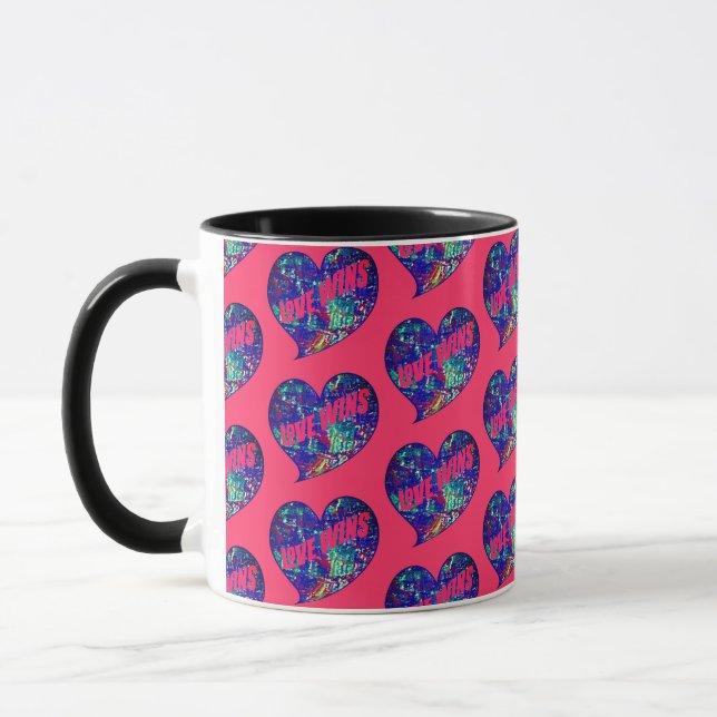 Mug L'amour gagne le cœur de l'art (Gauche)
