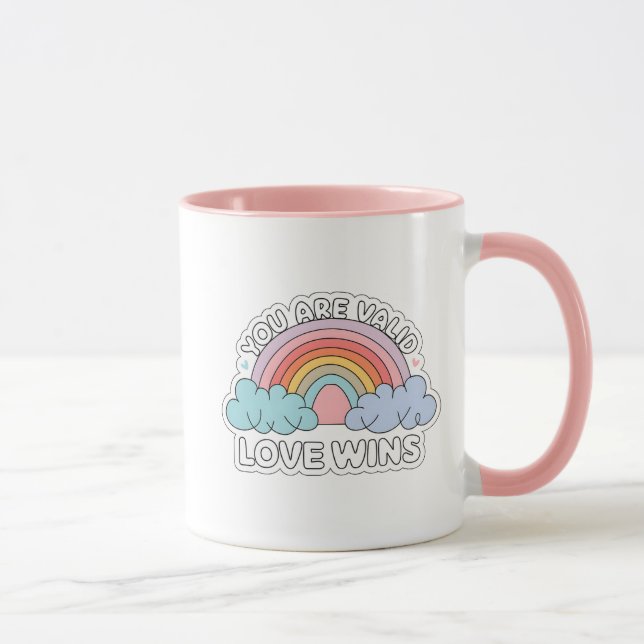 Mug L'amour gagne (LGBTQ) (Droite)