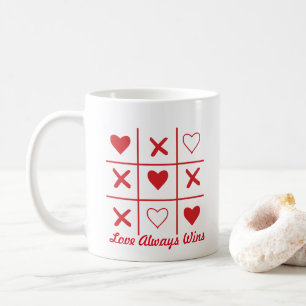 Mug L'amour gagne toujours le T-shirt de Valentin