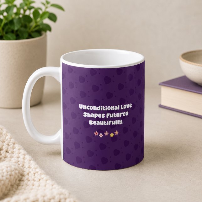 Mug L'amour inconditionnel façonne les avenirs - Paren (Créateur téléchargé)