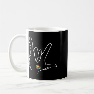 Mug L'amour n'a pas besoin de mots Asl Pièce de puzzle