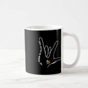 Mug L'amour n'a pas besoin de mots ASL Puzzle pièce co