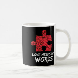 Mug L'amour n'a pas besoin de mots Puzzle Design de co