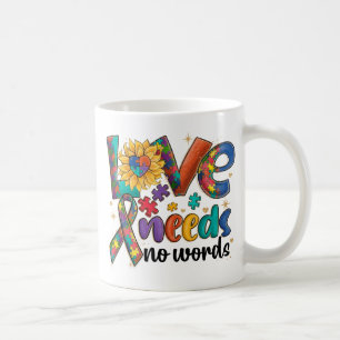 Mug L'amour n'a pas besoin de mots - Sensibilisation s