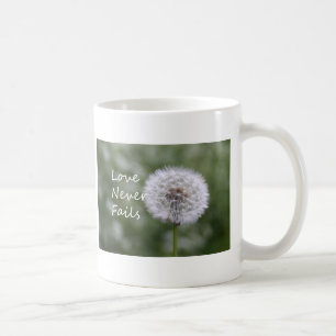 Mug L'amour ne manque jamais Pissenlit 1 Corinthiens 1