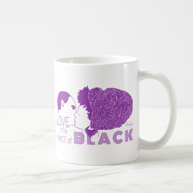Mug L'AMOUR NOIR en PURPLE (Droite)