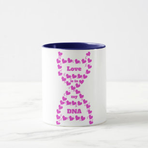 Mug L'amour personnalisable est dans Mon ADN Ceramic C