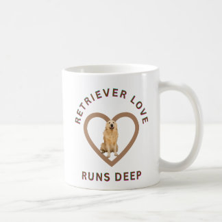 Mug L'amour pour les Retriever est profond