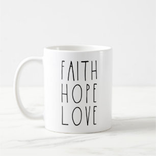 Mug L'amour Rae Dunn d'espoir de foi a inspiré la