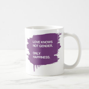 MUG L'AMOUR SAIT PAS LE GENRE. SEULEMENT BONHEUR