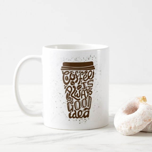 Mug L'Amoureux Du Café Drôle cool Dit : (Avec donut)