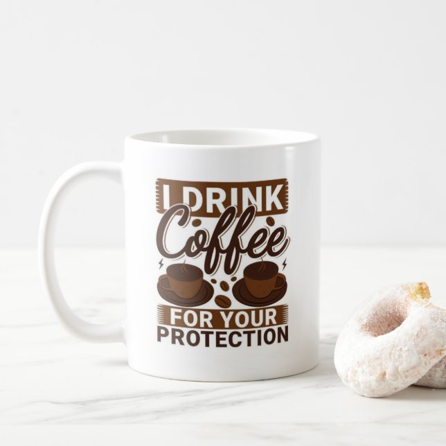 Mug L'Amoureux Du Café Drôle cool Dit : (Avec donut)
