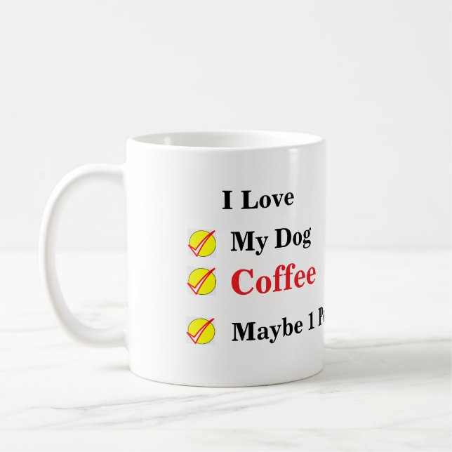 Mug L'Amoureux Du Café Drôle cool Dit : (Gauche)