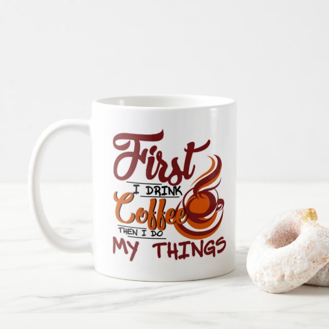 Mug L'Amoureux Du Café Drôle cool Dit : (Avec donut)
