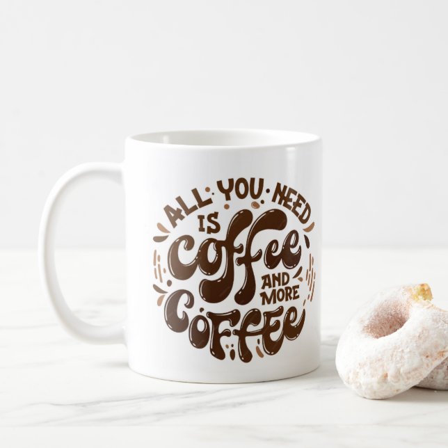 Mug L'Amoureux Du Café Drôle cool Dit : (Avec donut)