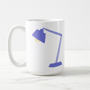 Mug Lampe de bureau bleue minimaliste pour décorer l'e