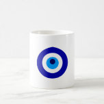 Mug L'amulette turque a appelé Nazar<br><div class="desc">L'amulette turque a appelé Nazar qui signifie la vue,  surveillance,  attention utilisée comme signe de la protection dans Moyen-Orient</div>