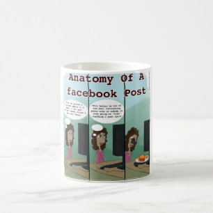 Mug L'anatomie d'une publication Facebook drôle