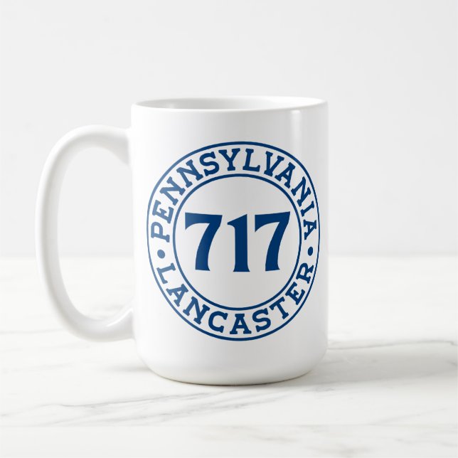 Mug Lancaster Pennsylvanie Code régional 717  (Gauche)