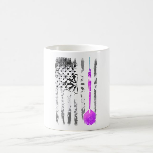 Mug Lancer de fléchettes - Drapeau américain vintage U (Centre)