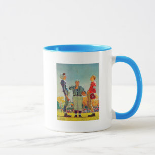 Mug Lancer de pièce de monnaie par Norman Rockwell
