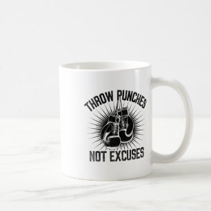 Mug Lancer des coups de poing pas d'excuses Boxeur Spo