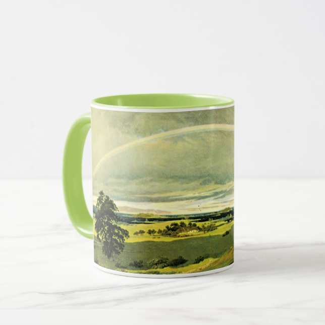 Mug Landscape with Rainbow, fine art, (Devant gauche)