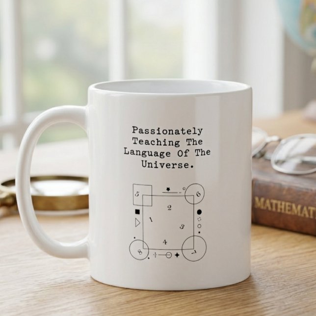 Mug Langage de l'Univers | Enseignement des Mathématiq (Créateur téléchargé)