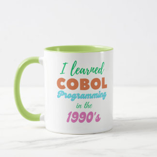 Mug Langage de programmation Cobol appris dans les ann