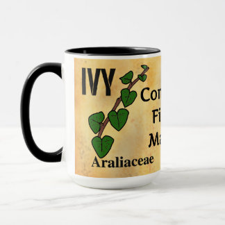 Mug Langage des fleurs de lierre papier vieilli de sty
