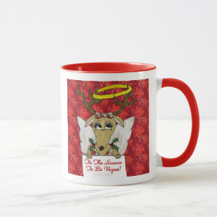 Mug L'ange du renne C'est la saison d'être végan
